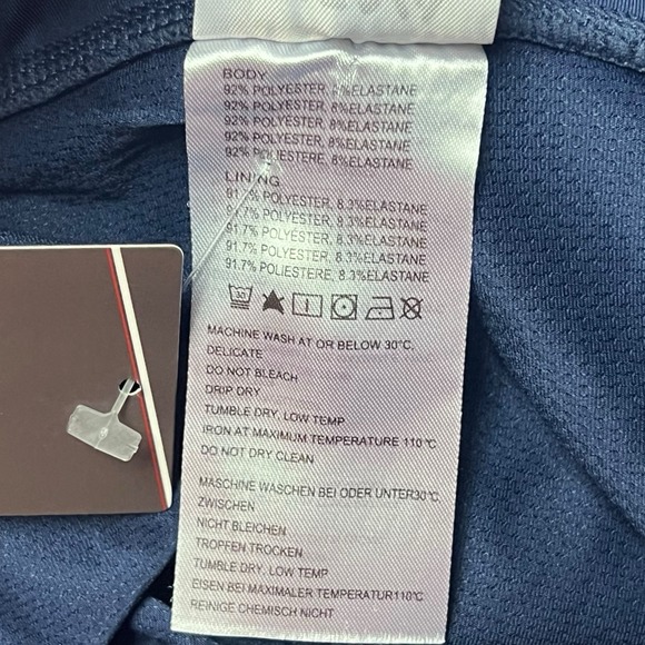 Viodia Skort Navy Blue Pull On Side Slits Drawstring Athletic‎ Golf Tennis LG - Picture 12 of 15